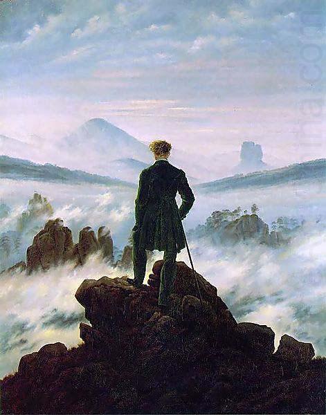 Caspar David Friedrich The wanderer above the sea of fog china oil painting image